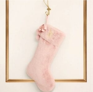 NWT Victoria's Secret Faux Fur Christmas Stocking